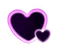 Générique Feux LED pour Voiture | Lampe À Ventouse en Forme De Coeur d'amour, Lampe De Fenêtre LED De Voiture À Énergie Solaire, pour Véhicule Automobile Berline Camion Voyage Trajet Road-Trip Party