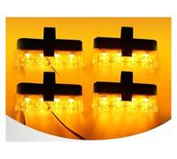 Générique Feux Remorque Lumière LED Stroboscopique Voiture Gril Rouge Bleu Télécommande D'urgence Sans Fil Signal Flash Balise Pompier Lampe D'avertissement feux arrière de voiture(Jaune)