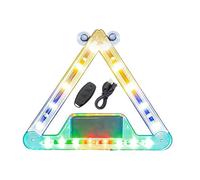 Générique Feux Stroboscopiques à LED,Avertissement Lumineux Triangle avec Articulation Pivotante,Lumière De Sécurité - Pour Dépannage Nuit Sur Autoroute Véhicule Utilitaire Remorque