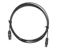 Générique Fiber Optic Cable, Optical Audio Cable, Metal Reinforced Speaker Cord, 1.5 Meter Length, High-Speed Digital Sound Transmission, for Home Theater, Sound Bars, and TV, Black, 50g