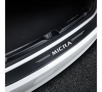 Générique Fibre Carbone Protection des Pare-Chocs Autocollants pour Nissan Micra, Bord de Seuil de Porte de Coffre de Voiture Bandes Décoratives Anti-Rayures
