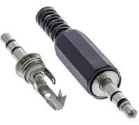 Générique *** Fiche Jack 3,5 mm Stéréo Mâle A Souder - 3 Pôles - Soudure - Prise Casque MP3 - Prise 3.5mm