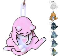 Générique Fidget Cat Keychain, Funny Wiggling Cat Keychain, 3D Mischief Cats Interactive Keychains, Pullable Head and Rotating Eggs Toy Design, with Rotating Cats Eggs (Pink)