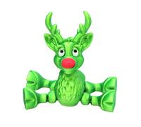 Générique Fidget Toys - Reindeer Figurine Toys | 3D Printed Fidget Animals Articulated Home Decor Model Toy for Photography, Bookcase, Study, Bedside, Bedroom Or Winter Display