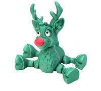 Générique Fidget Toys - Reindeer Figurine Toys | 3D Printed Fidget Animals Articulated Home Decor Model Toy for Photography, Bookcase, Study, Bedside, Bedroom Or Winter Display