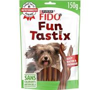 Générique FIDO - Friandises Savoureuses Bacon Fromage, Texture Fun pour Chien Adulte (Sachet 150g) - Le Lot De 4