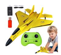 Générique Fighter Model Toy, 2.4ghz Rc Foam Aircraft with Light, 11.22x8.27x2.95 inches Pull Back Airplane Model Toys, Remote Control Plane for Beginners, Kids, Indoor, Outdoor Flying Play