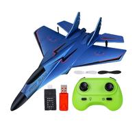 Générique Fighter Model Toy, 2.4ghz Rc Foam Aircraft with Light, 11.22x8.27x2.95 inches Pull Back Airplane Model Toys, Remote Control Plane for Beginners, Kids, Indoor, Outdoor Flying Play
