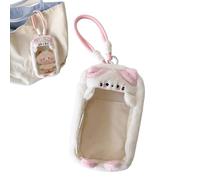 Générique Figure Display Bag, Dustproof Collectibles Pouch, PVC + Plush Transparent Storage Case for Backpack, Coin, Phone, Baby Toy, Travel, Birthday, Bag Charm, Organizer Use