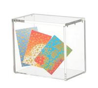 Générique Figure Display Case, Acrylic Storage Box, Dustproof Organizer, Clear Showcase Protection, Stackable Display Stand, Living Room Bedroom Table Use, 7.87x3.94x6.89 inches Transparent 1 Piece