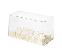 Générique Figure Display Case, Clear Detachable Cube Stand, Dustproof Acrylic Organizer Box, Stackable Shelf Design, Ideal for Bookshelf, Corner, Plush, Miniature, Cabinet Organization