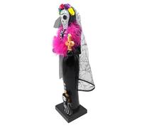 Générique Figures du Casse-Noisette Day of The Dead - Casse-Noisette Figures des Morts | Décoration de Bureau 14-Pouce écrasant avec Chat | Crucianocis DAA 35 cm Table avec Chat | Ornement