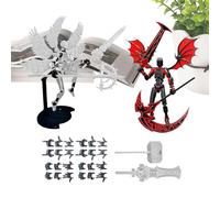 Générique Figurine Action - 2 Ensembles de Figurines déjà assemblées avec Ailes | Joints Mobiles, décor de Table,pour collectionneurs, Amateurs de Jeux, Salon, étagère,
