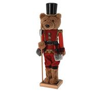 Générique Figurine Casse-Noisette Ours 12X9X38CM Rouge ASK001670