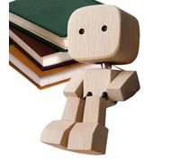 Générique Figurine D' en Bois - 3,15x1,97 Pouces Figurine D' en Bois Secouant Les Pieds | Sculpture Mobile Amusante, Ornement De Tableau De Bord pour Chambre À Coucher, Salon, Dortoir, Étude, Voyage,