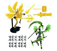 Générique Figurine d'action De Robot, Conception Mobile Commune Imprimée en 3D, 13,5 Cm, d'action, Figurine De Robot Articulée, Ensemble Complet D'assemblage Ailé, pour Et Adultes, Affich