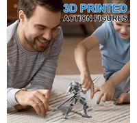 Générique Figurine d'action de Robot, Figurine d'action imprimée en 3D | Figurine Mobile Multi-articulée imprimée en 3D,Jouet Mobile mécanique Complet, Robot articulé pour et Adultes