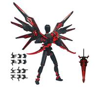 Générique Figurine d'action imprimée en 3D - Jouet Imprimé en 3D et Déjà Assemblé,Décor de Bureau Mobile à Quinze articulations - pour Les, Adolescents, Fans, collectionneurs, Salon et Chambre à