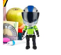 Générique Figurine d'action,Jouet Casque Transformable Modèle | Personnages d'action Réalistes De Motard - pour Garçons Filles Amis Adultes Temps de Jeu et Loisir Décoration Bureau et Étagère
