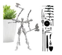 Générique Figurine d'action Squelette,Statuette détaillée Souvenir - Jouet articulé décoratif - pour Bureau, dortoir, Salon, Chambre, étagère, garçons et Filles, et collectionneurs