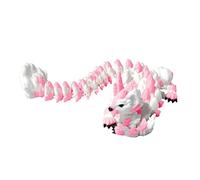 Générique Figurine De Chat-Dragon Imprimée en 3D avec Articulations - Décoration De Bureau Fantastique Et Articulée, Modèle Sculptural Flexible pour La Maison Et Le Bureau(Blue)