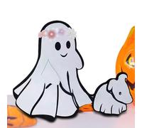 Générique Figurine de de Marche fantôme | Halloween Ghost Marchant Son Ghosts | Décor de Chiots de fantômes en Bois | Halloween Ghostes Walking Dog Statue | de Chien de Marche des fantômes