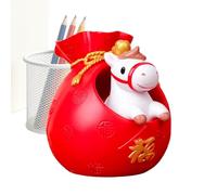 Générique Figurine de l'Année du Cheval 2026 - Décoration de Table de Fêtes en Résine | Sculpture pour Fête sur Table | pour Étagère Bibliothèque Vitrine De Chevet Bureau Chambre Salon Espace De