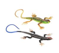 Générique Figurine de lézard, Sl urable réaliste Figurines éducatives Jouets, Simulation réalistes pour Les, éducatifs décoration 2 pièces Noir | Multipurpose Outdoor Indoor Utility Functional