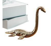 Générique Figurine de Monstre du Loch Ness en Laiton - Sculpture mystérieuse d'animaux du lac de 7 cm | Décoration de scène de Table Artisanale pour Salon, Chambre à Coucher, Bureau et étagère