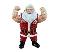 Générique Figurine De Père Noël en Résine - Figurine en Résine Muscle Amusante Décoration Maison Humoristique | Décor De Père Noël pour,pour Fête de Bureaux Maison École Jardin Voiture Bureau Dortoir