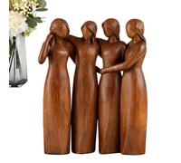 Générique Figurine de Sœurs,Sculpture Abstraite en Résine | Sculpture d'Amitié Entre Sœurs,pour Chambre Bureau Chambre d'enfant Chevet Rebords de Fenêtre Tablette Étagères à Livres