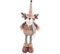 Générique Figurine décorative de Noël en Tissu Extensible pour fête, C | Construction en tissu, structure extensible, décoration de vacances pour vitrines, entrées et tables