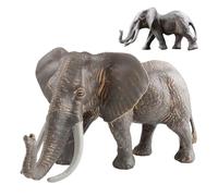 Générique Figurine d'éléphant | Modèle Éducatif de Pachyderme d'Asie,Sculpture Solide réaliste, Ornement d'apprentissage précoce pour garçons et Filles pour bibliothèque, Jardin d', Patio, Jardin et