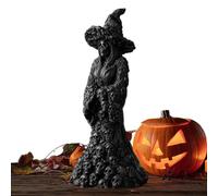 Générique Figurine d'halloween Sculptures Table Déco Sorcière Squelette