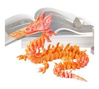Générique Figurine Dragon Imprimée en 3D | Animal Anti-Stress de Bureau - Statue de Dragon de Feu 3D Collectionnable et Sensorielle pour Décor de Bureau, Bibliothèque et Pièce