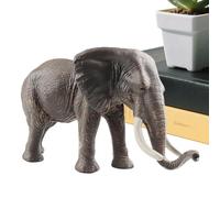 Générique Figurine Éléphant | Modèle Éducatif de Pachyderme d'Asie,Sculpture Réaliste et Solide, Ornement Éducatif pour Filles et Garçons pour Bibliothèque Maternelle Jardin Terrasse