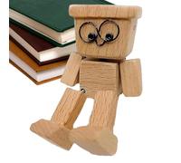 Générique Figurine en Bois De Bureau, Sculpture Décorative Homme en Bois Balançoire, Sculptural Mobile pour Tableau de Bord Salon Bureau Chambre Dortoir Salle de Classe Voyage