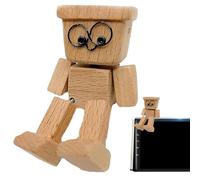 Générique Figurine en Bois | Sculpture Décorative Homme en Bois Balançoire,Sculptural Mobile pour Tableau de Bord Salon Bureau Chambre Dortoir Salle de Classe Voyage