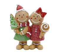 Générique Figurine en d'Épice,Statuette Couple Maison D'épice - Décor De Table De Noël pour Cheminée Bibliothèque Chambre | Cadeau Unisexe pour Et Adultes