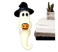 Générique Figurine fantôme d'halloween - Décoration en résine avec Chapeau de sorcière | de Seau de | Pièce maîtresse de Table effrayante | Accent de Salon de la Chambre | Affichage de la ma