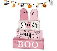 Générique Figurine Fantôme Halloween - Panneau en Bois | Enseignes Fantômes Sculptées | Statue en Résine - Parfait pour Fête Effrayante, Décoration De Soirée & Accessoires Maison Hantée