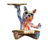 Générique Figurine Graffiti, Plateau de Rangement, Bonbonnière, Sculpture En Résine Multifonctionnelle pour La Décoration Du Salon, Style A