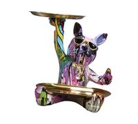 Générique Figurine Graffiti, Plateau de Rangement, Bonbonnière, Sculpture En Résine Multifonctionnelle pour La Décoration Du Salon, Style C