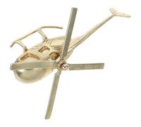 Générique Figurine Hélicoptère Miniature en Laiton, Décoration Vintage en Métal pour Maison et Bureau, Modèle Réduit D’Avion Rétro, Objet de Collection Décoratif en Métal, Présent Original