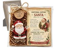 Générique Figurine Père Noël Décoration Statue Acrylique 2D Émotionnelle | Décor de Bureau Inspirant du Père Noël pour Adultes Anniversaire Halloween Thanksgiving Maison Vacances Nouvel