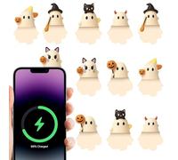 Générique Figurine Pour Coque De Téléphone - Accessoire Amovible Pour Smartphone | Décorations Adhésives 12 Pièces Thème Halloween Ornements Pour Hommes Et Cadeau