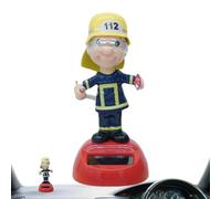 Générique Figurine Solaire Dansante - Figurine Vibrante Amusante | Pompier, Ornements pour Tableau De Bord De Voiture, Fenêtre Ou Bureau, Décoration De La Maison, Cadeau De Nouveauté, Jouets