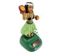 Générique Figurine Solaire Dansante,poupées Solaire à tête branlante pour Tableau de Bord, Figurine de Voiture Danseuse hawaïenne,décoration de Tableau de Bord de Voiture à tête branlante Mignonne