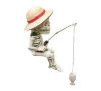 Générique Figurine Squelette Statue Crâne De Pêche 3D pour Halloween