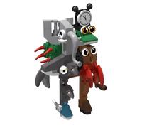 Générique Figurine TungTungTungSahur de Construction DIY, Tralalero Tralala, Requin avec des Chaussures, Blocs de Construction d'animaux Amusants, Italian Brainrot Figurine, Cadeau de Collection